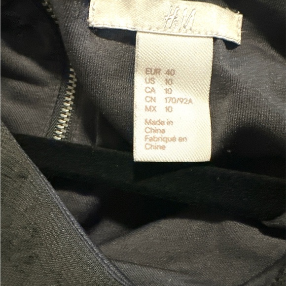 H&M Grey 3/4 Sleeve Shift Box Dress Size 10 - Picture 3 of 5